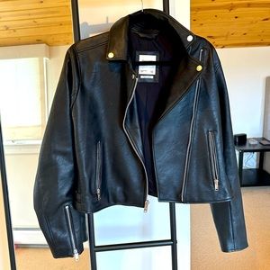 Black “leather” jacket